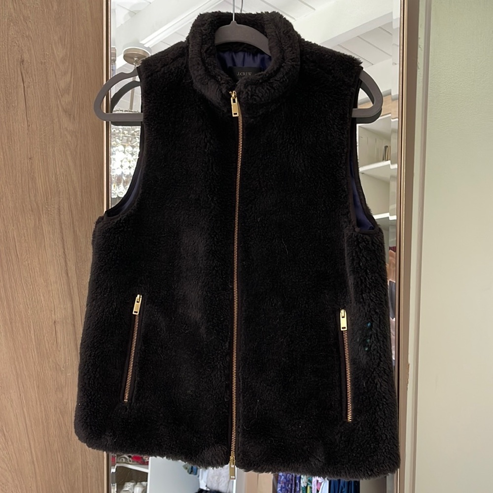 J.Crew fur vest